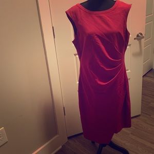 Fushia Ruched Side Dress